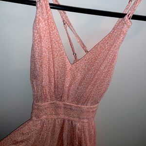 Light pink long sundress worn once